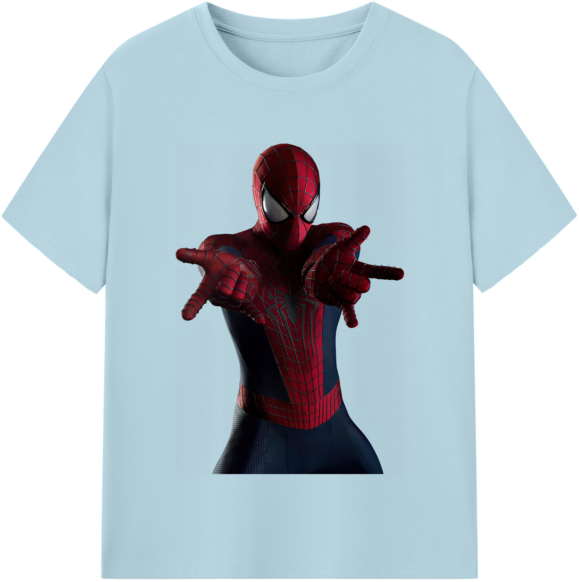 （画像用） Spider Man スパイダーマン 綿100％半袖Tシャツ（フロントプリント）